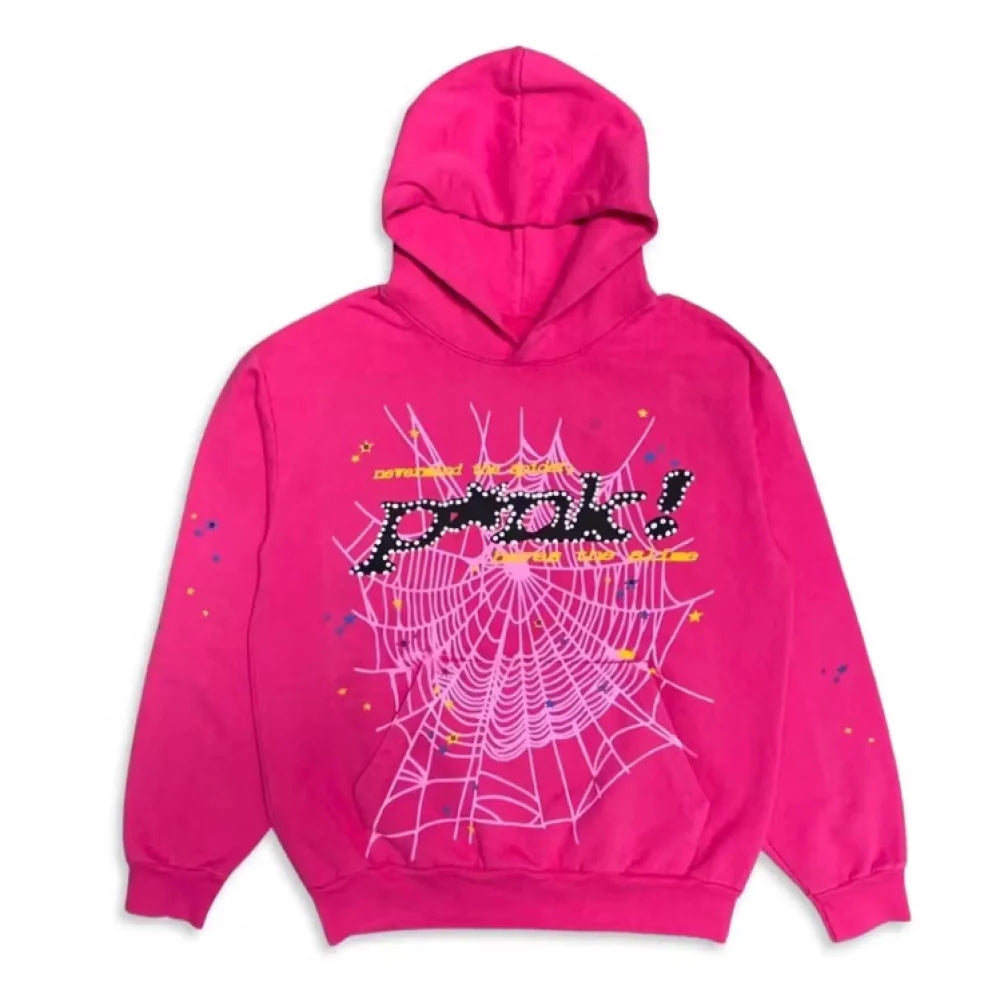 Sp5der P*NK Hoodie Pink