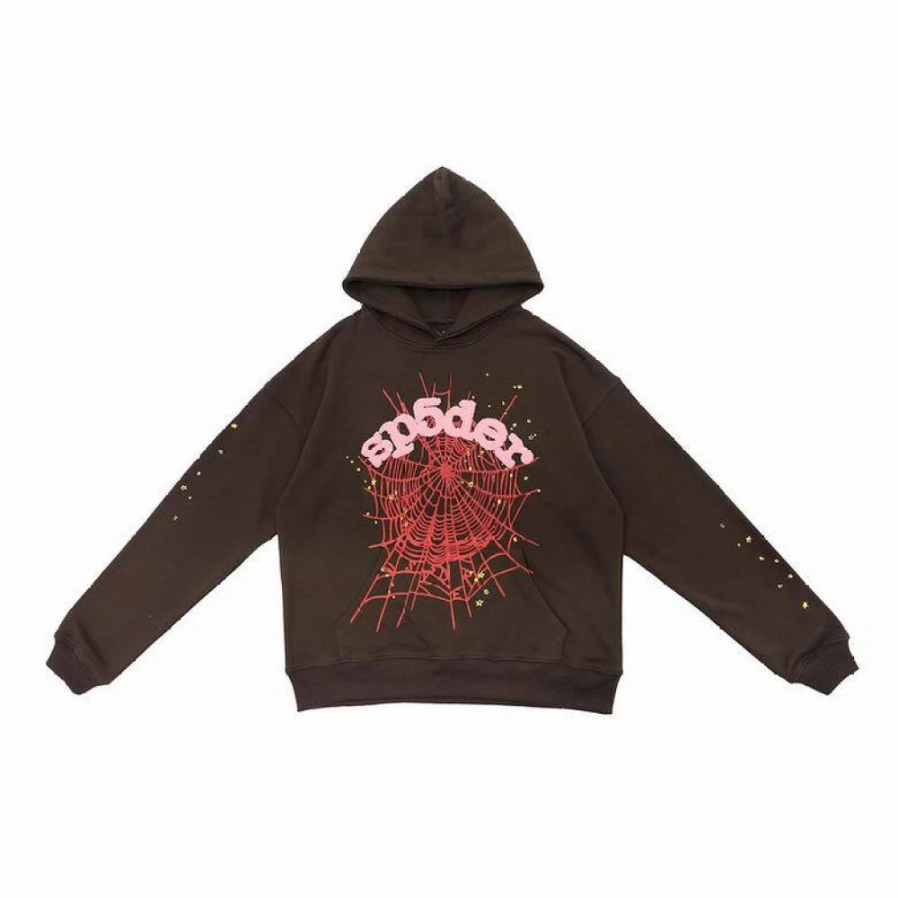 Sp5der Hoodie Brown
