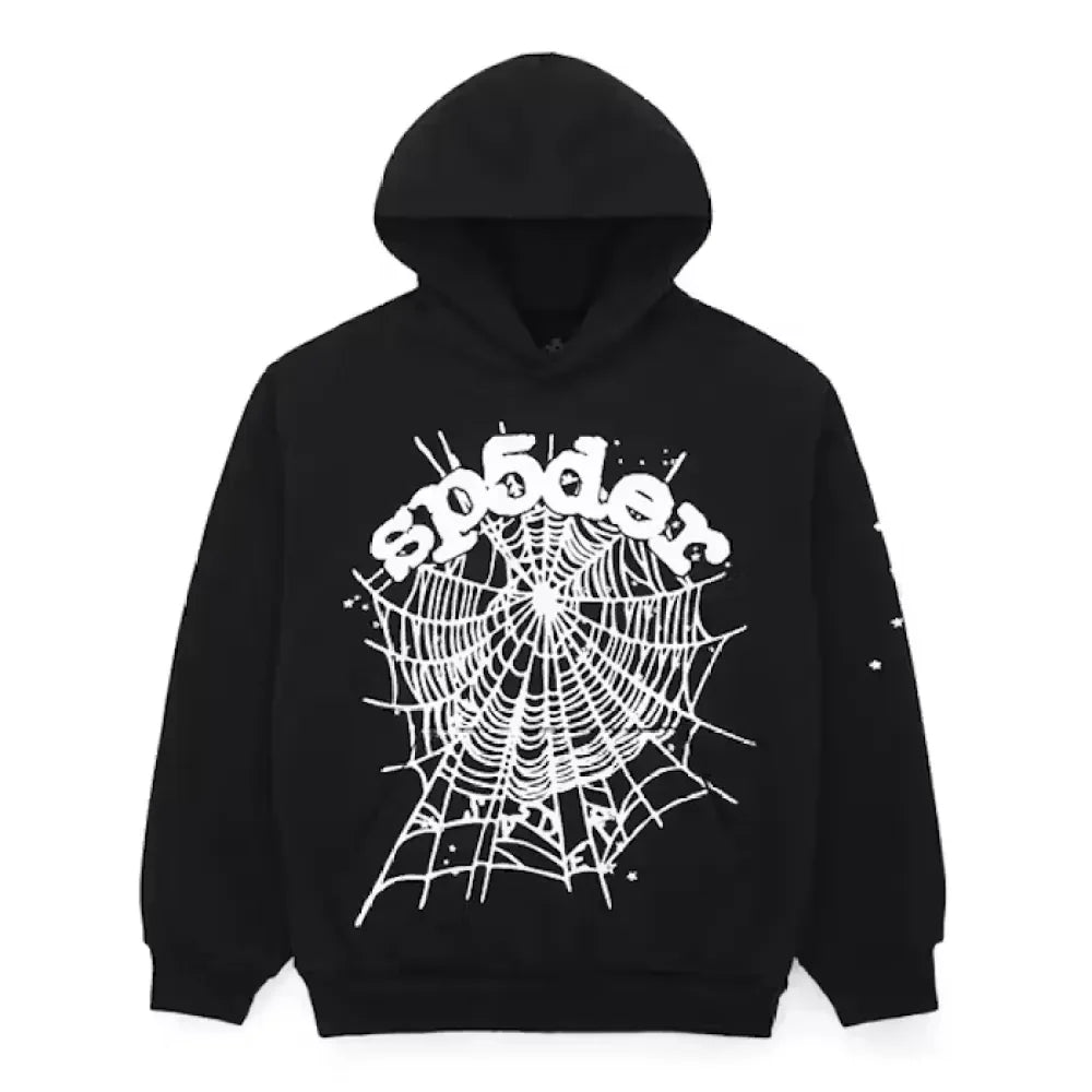 Sp5der Worldwide BLACK OG WEB HOODIE