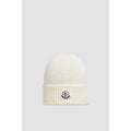 Moncler Cashmere & Wool Beanie White