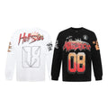 Hellstar ‘08’ Long-Sleeve T-Shirt D3231 Black/White
