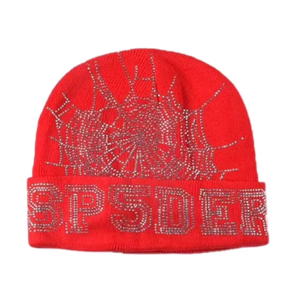 Sp5der Web Beanie Red